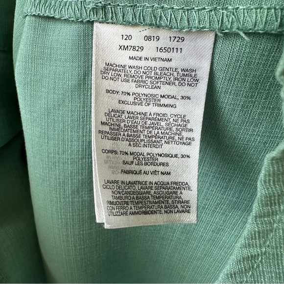 Columbia Men’s Modal Button Down Short Sleeve Shirt. Medium. Teal. - Picture 5 of 7
